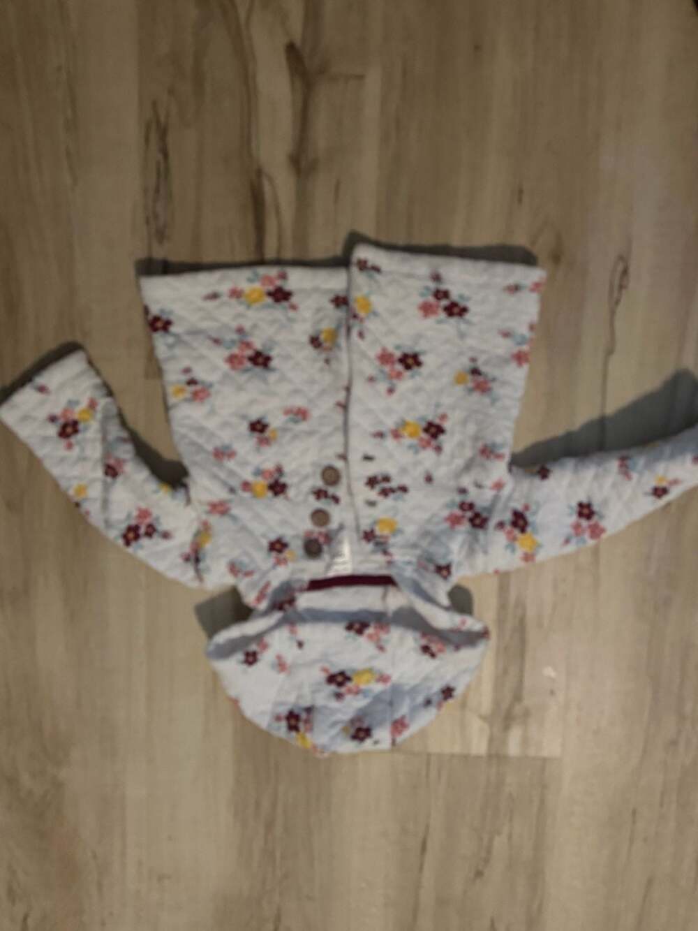 Carter's Quilted Floral Hooded Jacket Size 12M
